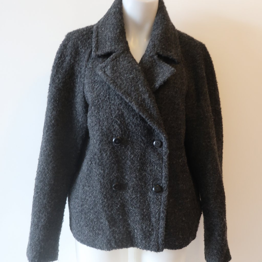 Gap Gray Fuzzy Jacket Sz L*